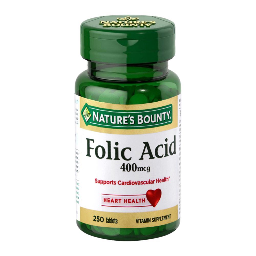 Nature's Bounty Folic Acid 400mcg 250's tablet