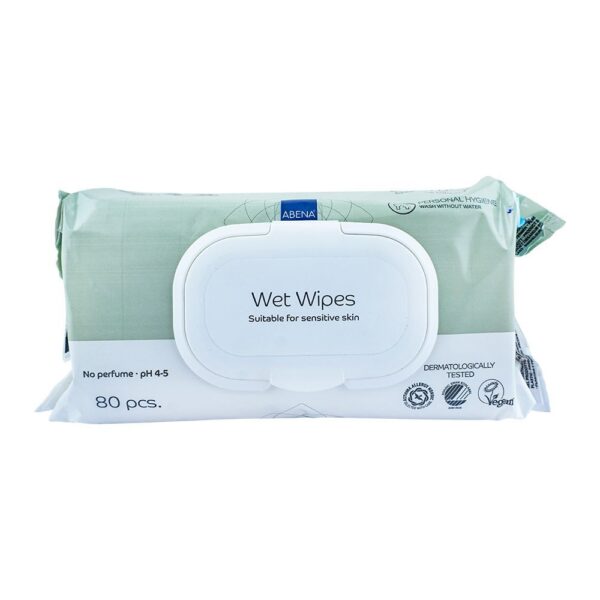 Abena Adult Wet Wipes with Lid 80 Pcs. Pack  Pcs