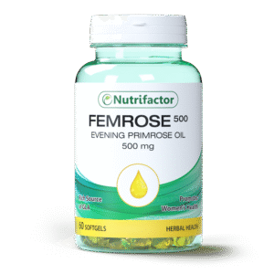 Femrose E.P 500 mg 1 x 60's Softgel Oil Capsules Bottle 500 mg soft gel capsule