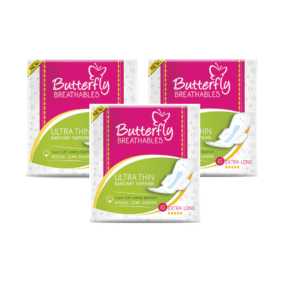 Butterfly Ultra Breathable Extra Long 1 x 10's Box Pack  sanitary napkins