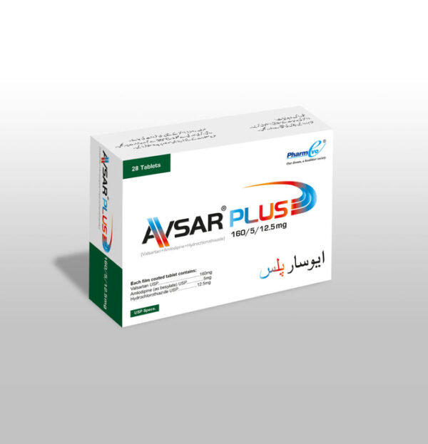 Avsar Plus 5 mg / 12.5 mg / 160 mg tablet 4 x 7's