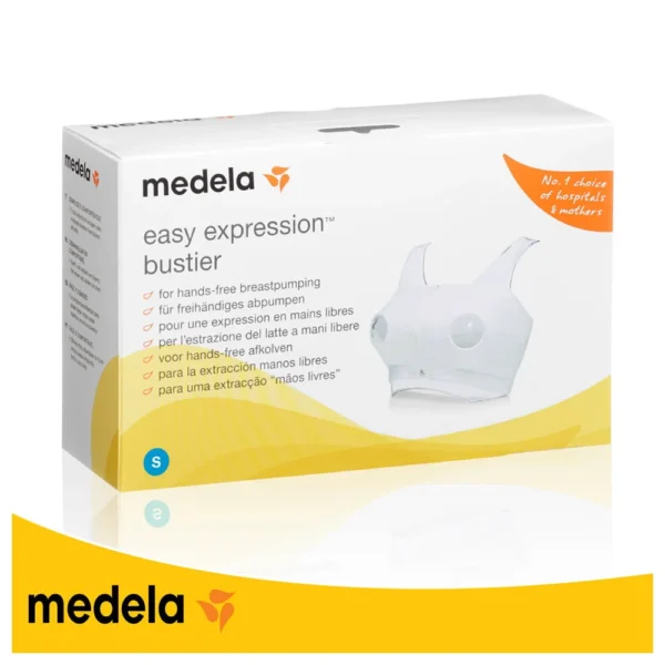Medela White - Small Easy Expression Bustier (Pumping Bra) 1 Pcs. Pack  Pcs